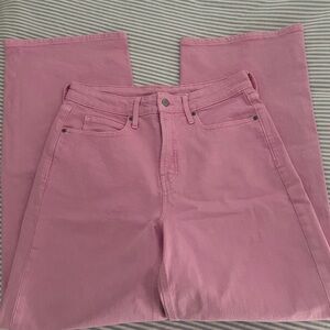 🔴OLD NAVY PINK WIDE LEG JEANS